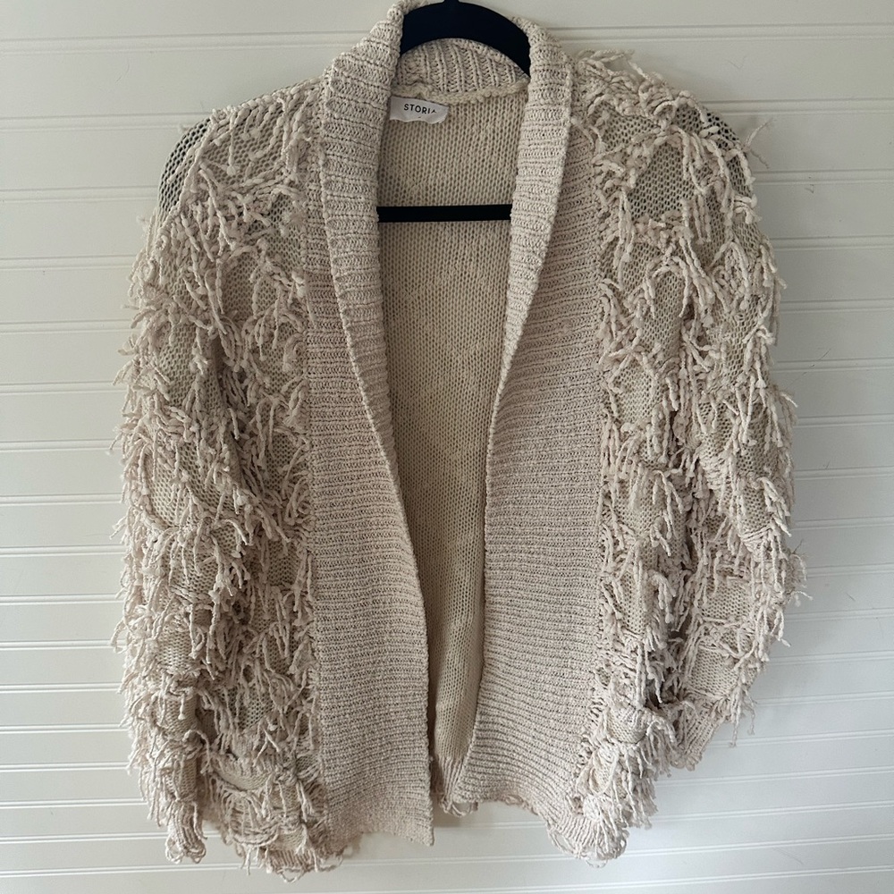 Storia Cream Colored Cardigan New Without Tags Size Small
